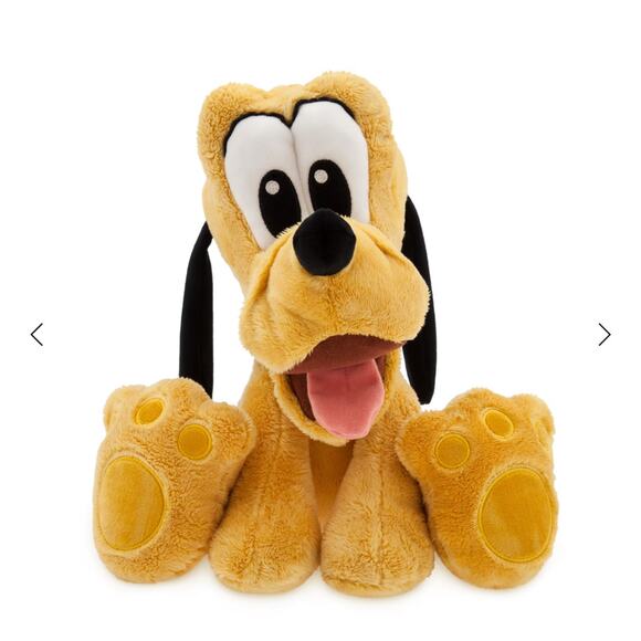Disney Pluto Big Feet Soft Fuzzy Floppy Ears Plush Toy Stuffed Animal 12" - Picture 1 of 11